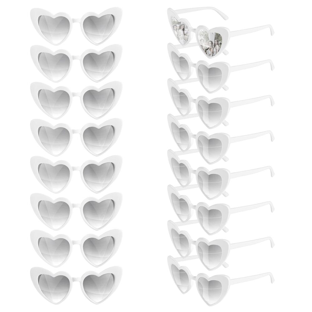 2949 8/16 Pcs Heart Shaped Sunglasses Bulk Vintage Heart Glasses